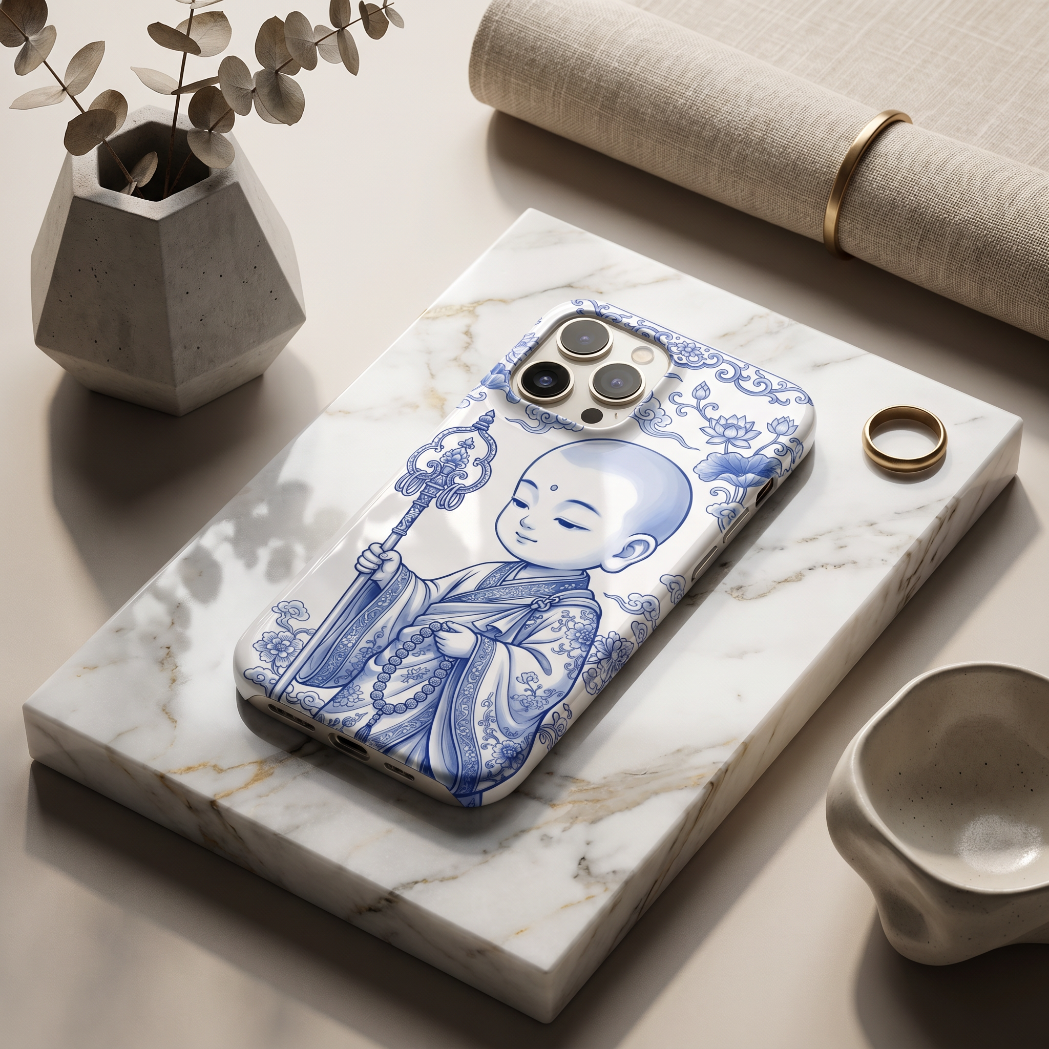 Porcelain Tang Monk