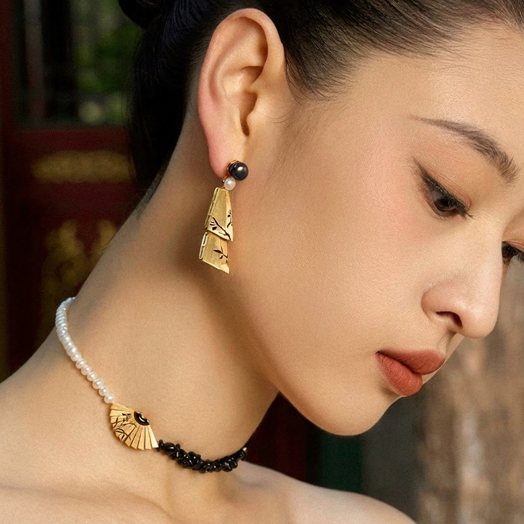Wind Chime Stud Earrings