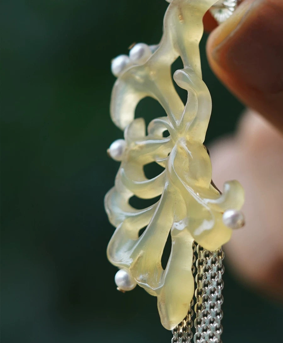 Winter Flower Earrings