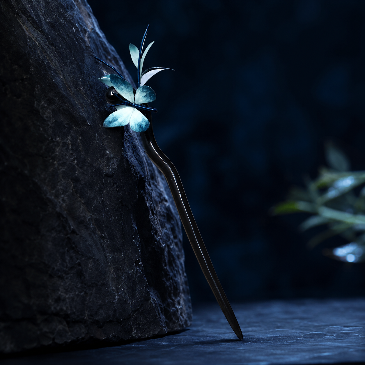 Velvet Flower Hairpin
