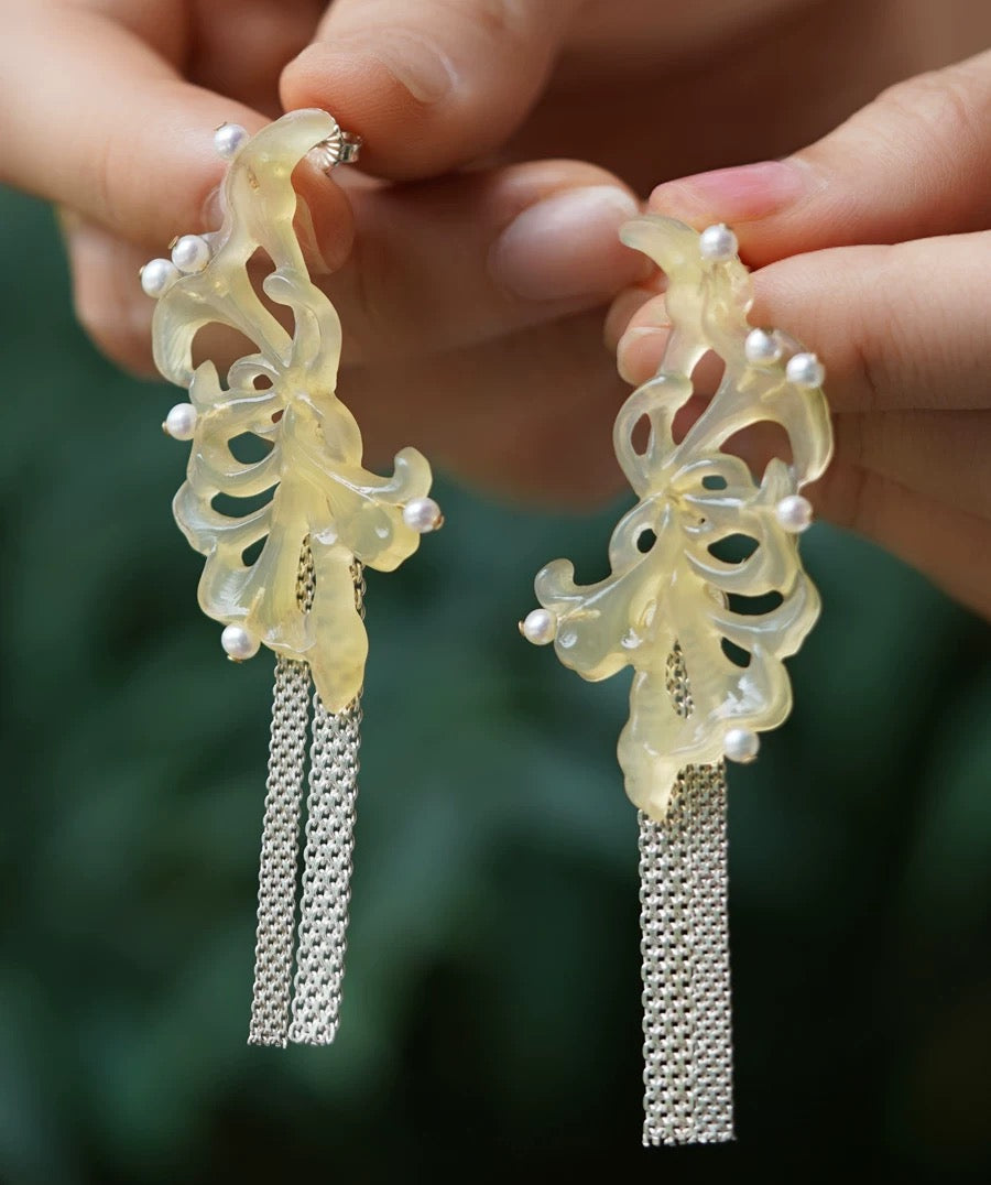 Winter Flower Earrings