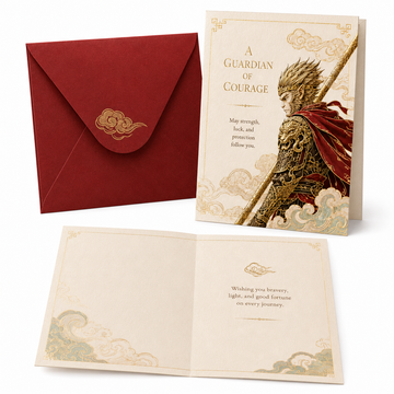Sun Wukong Courage Guardian Greeting Card