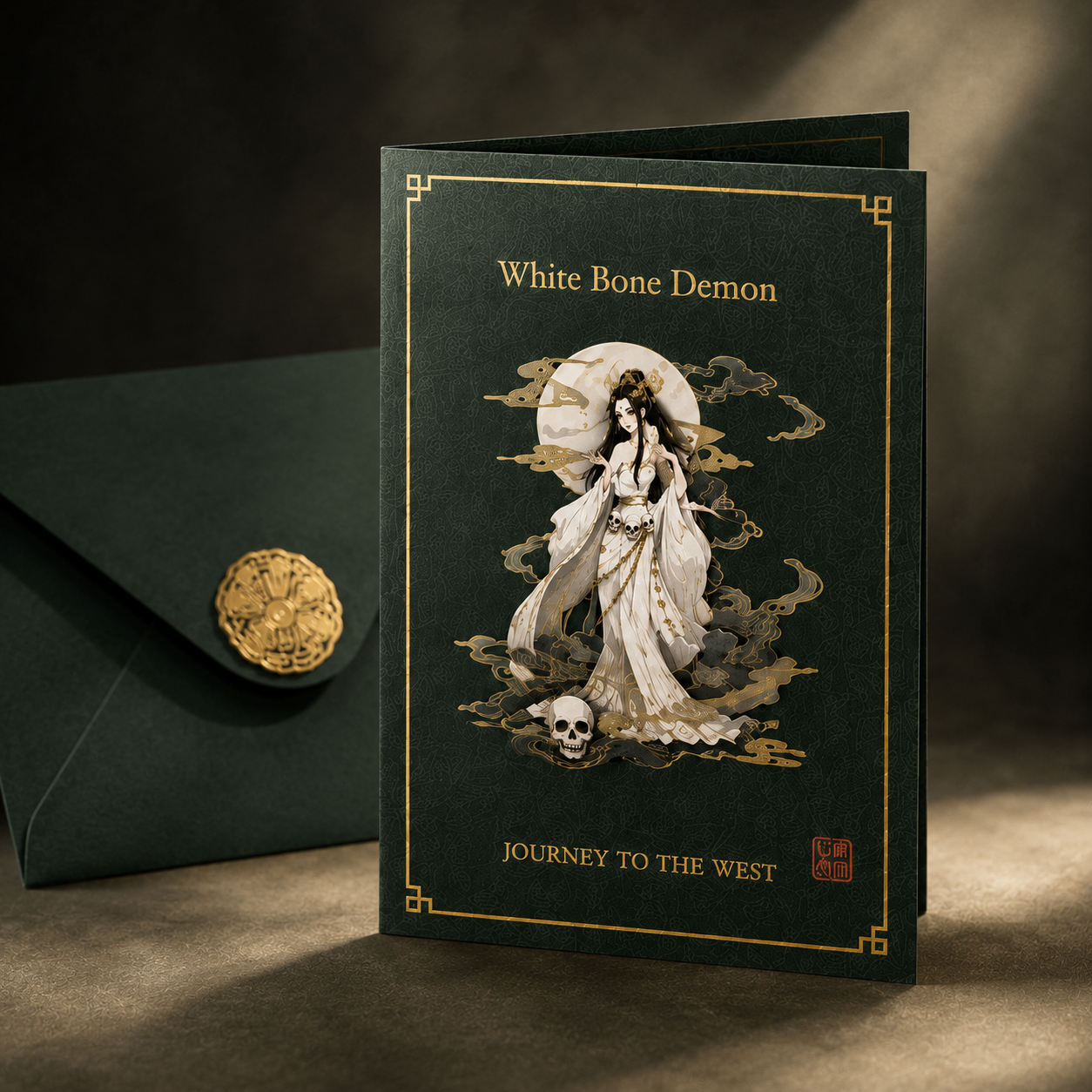 White Bone Demon Mystic Greeting Card