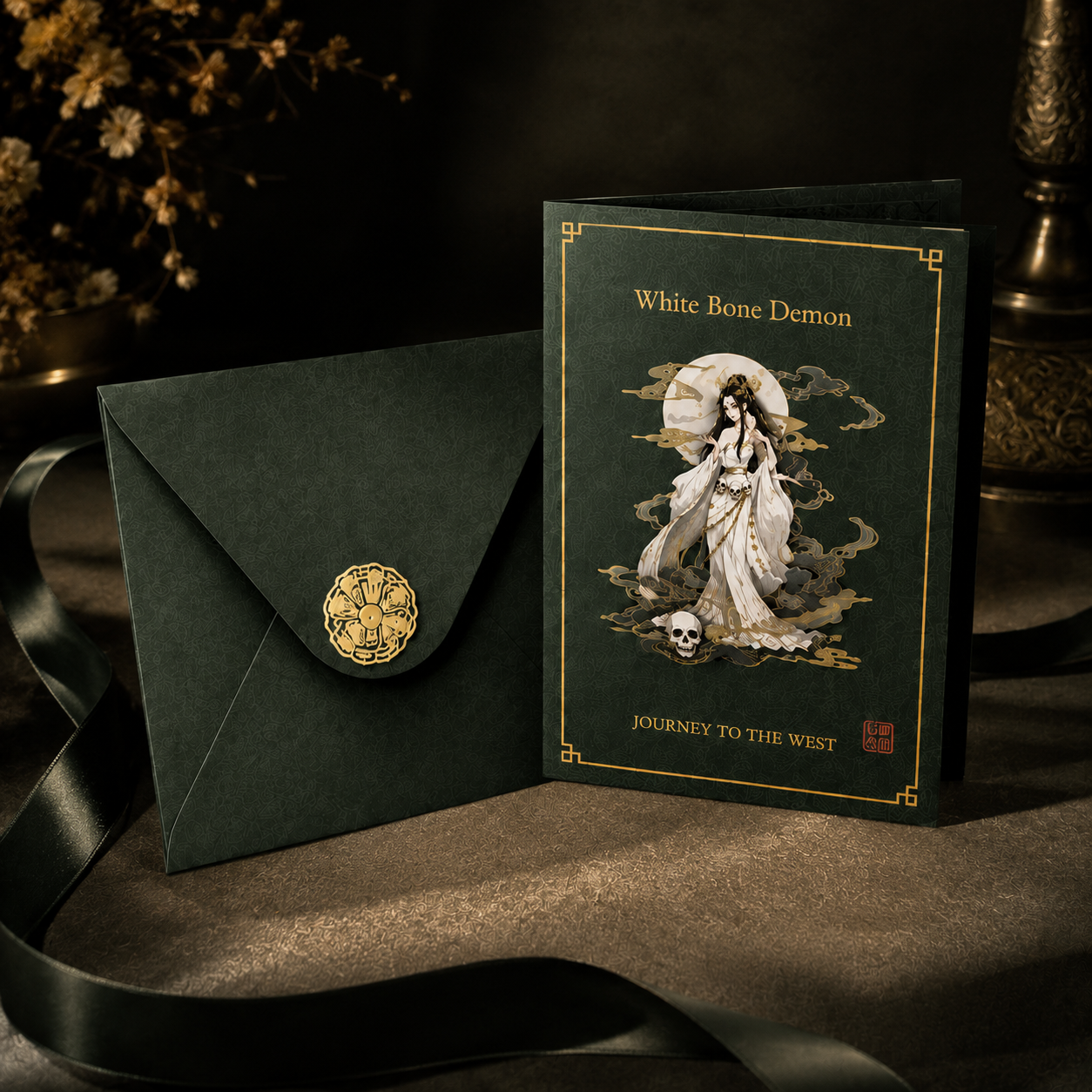 White Bone Demon Mystic Greeting Card