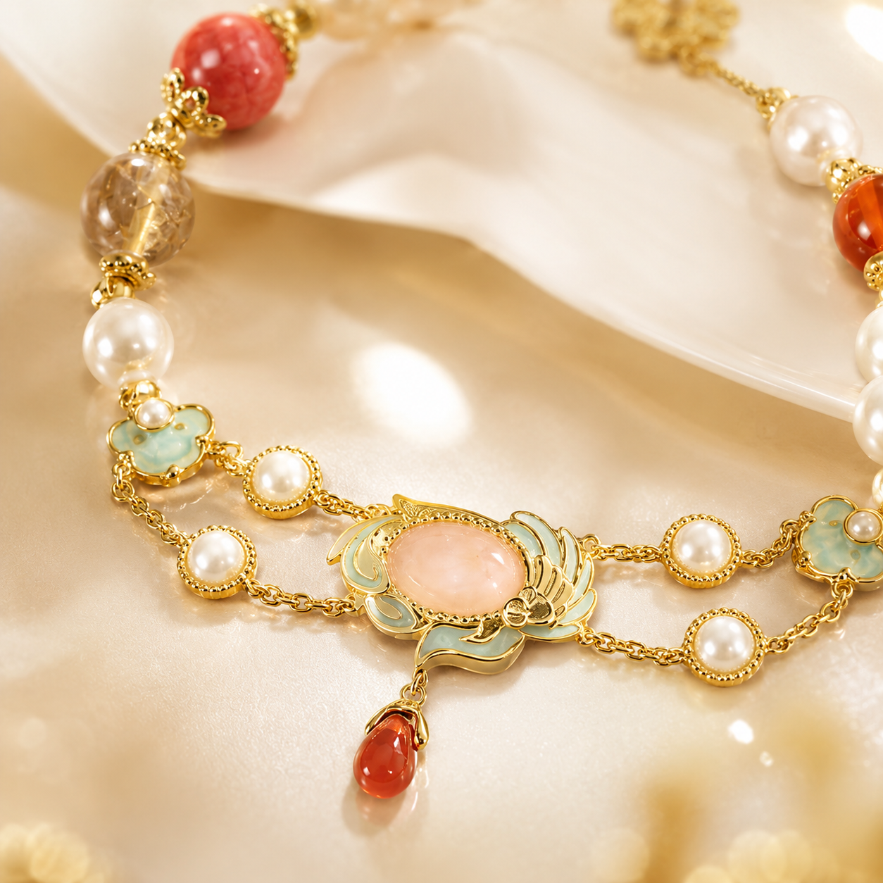 Pearl Blossom Wish Bracelet