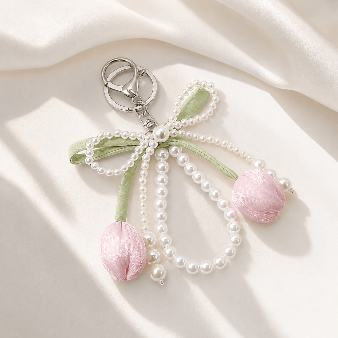 Pearl Magnolia Bag Charm
