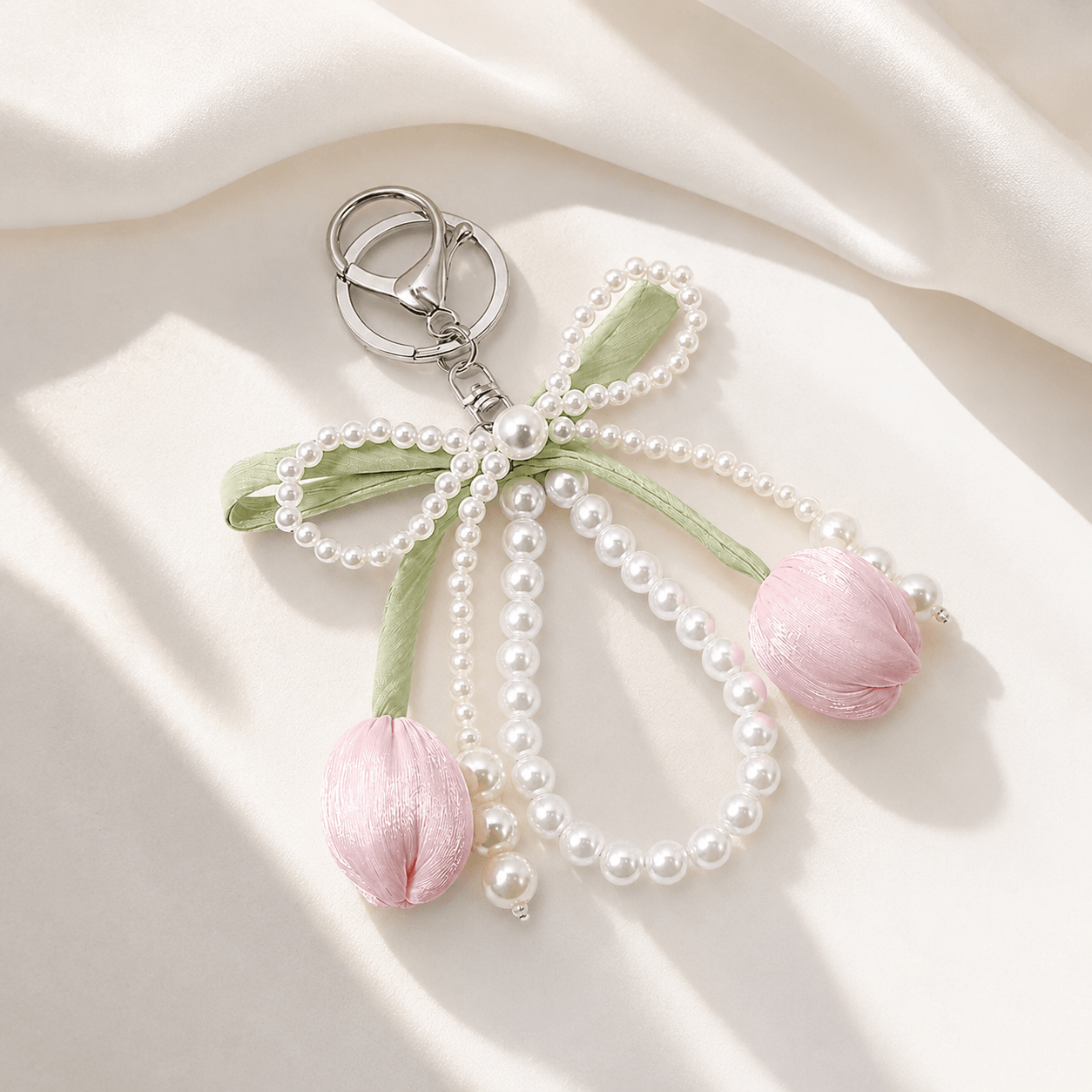Pearl Magnolia Bag Charm