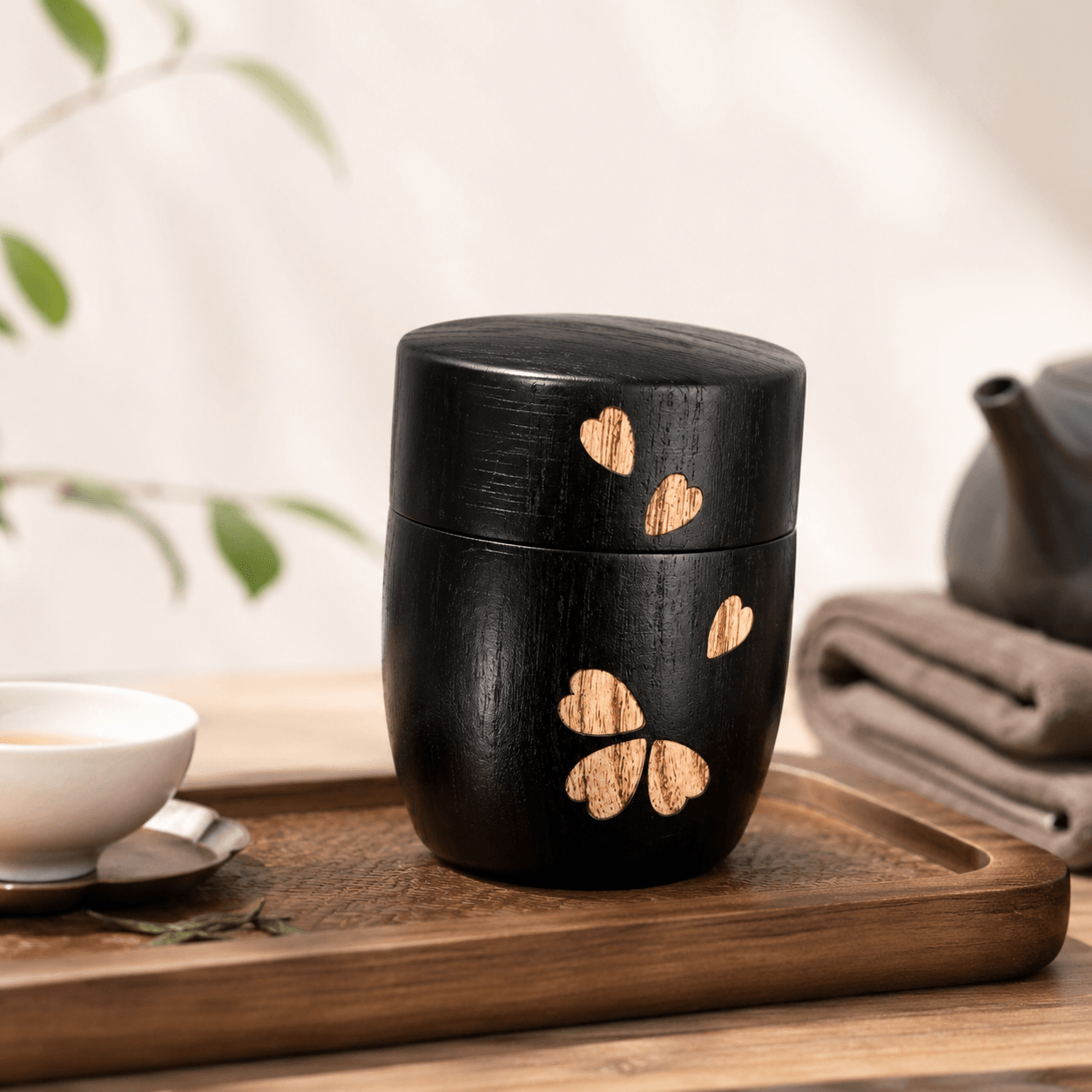 Lacquered Travel Tea Caddy