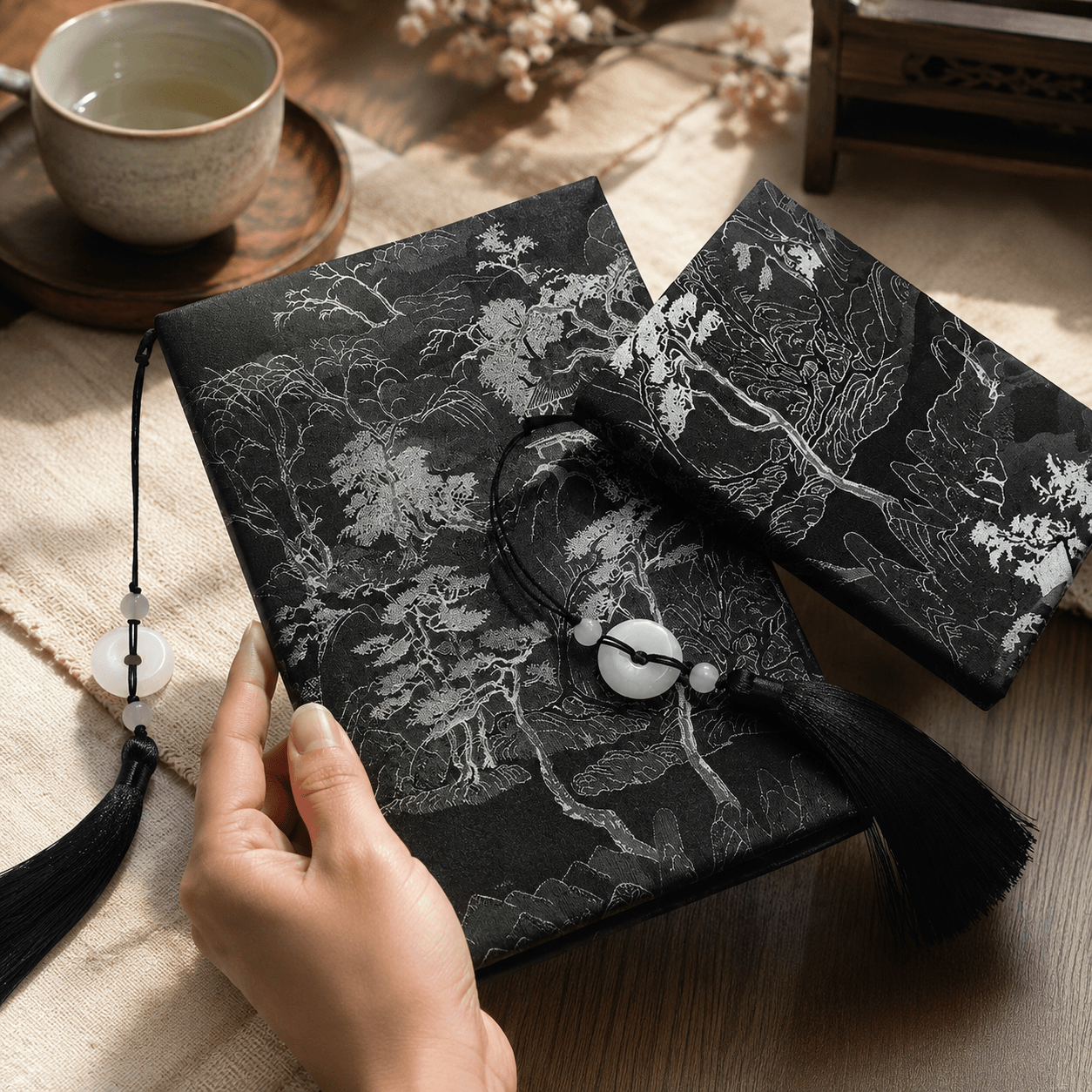 Silk Brocade Book Sleeve