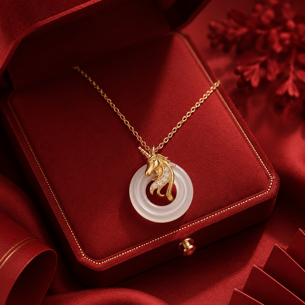 Jade Guardian Pendant Necklace