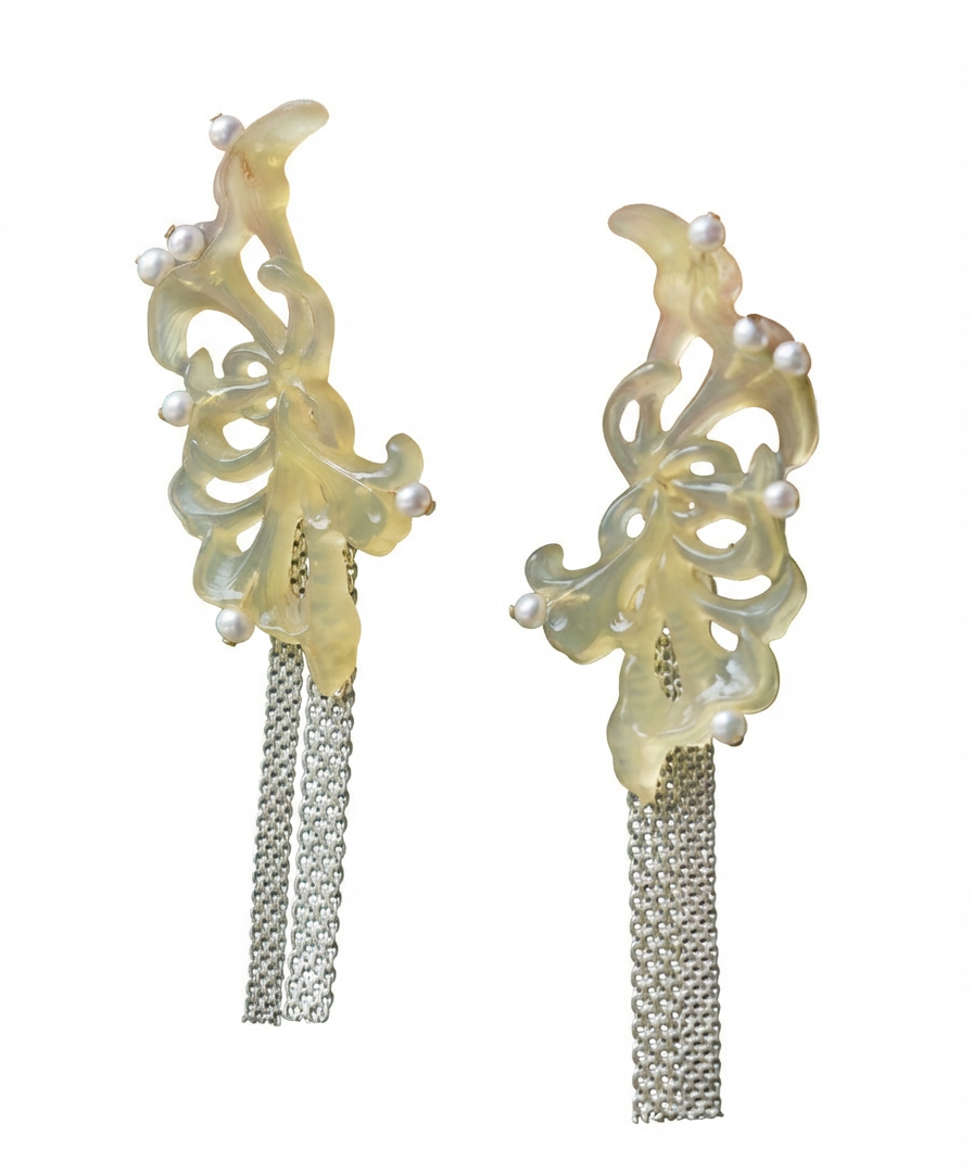 Winter Flower Earrings